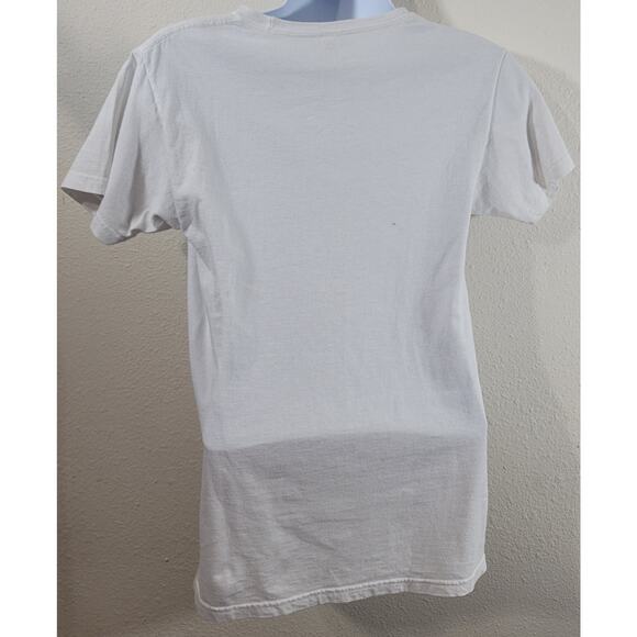 White Green Merida Mexico Surfboard Graphic Print Shirt Small Lightweight Soft - Picture 3 of 4